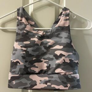 Camo Print No-Bounce Sports Bra